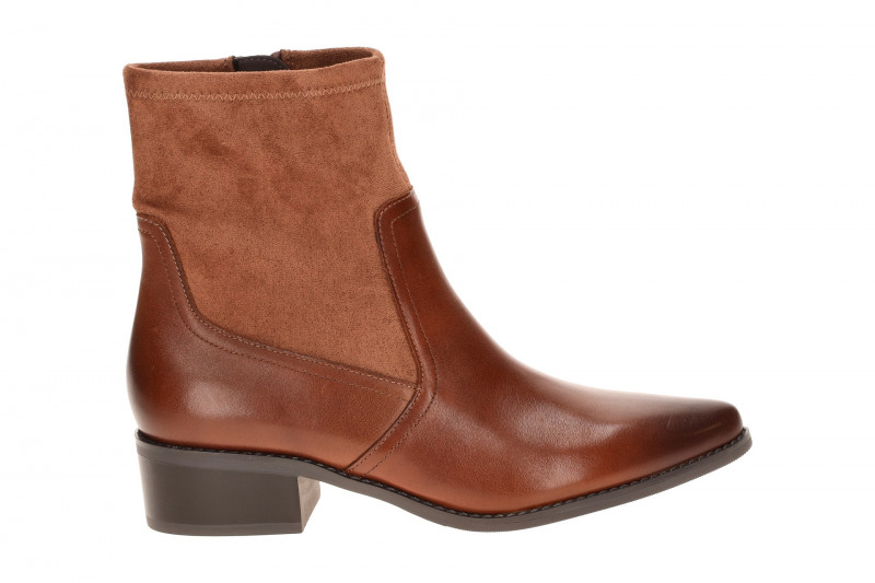 Caprice Stiefelette Ankle Boot braun cognac Stretch 25312