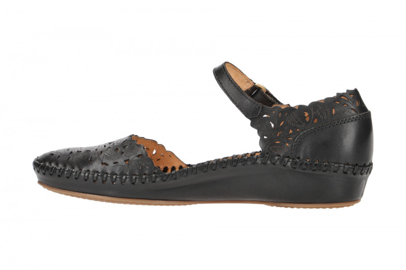 Pikolinos Vallarta Sandale schwarz gelocht 655-0906