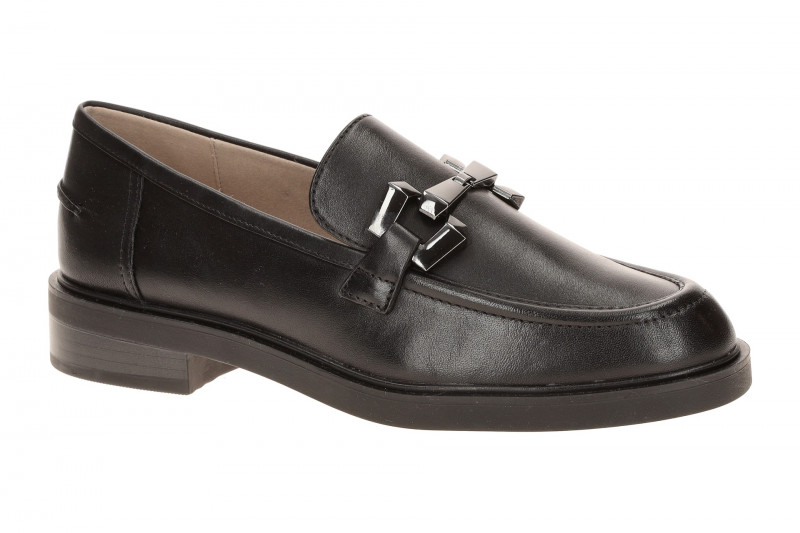 Caprice Schuhe Slipper schwarz Loafer Nappa 24200