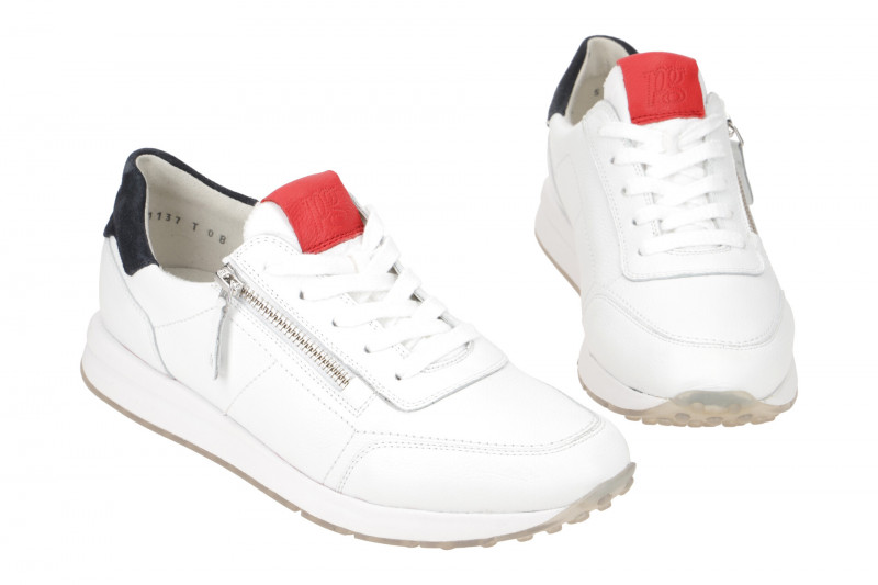 Paul Green Sneaker Schuhe weiß rot 4085