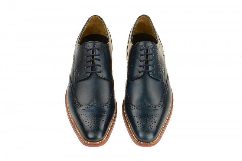 Gordon & Bros Milan Schuhe blau Rahmengenäht 4371-I