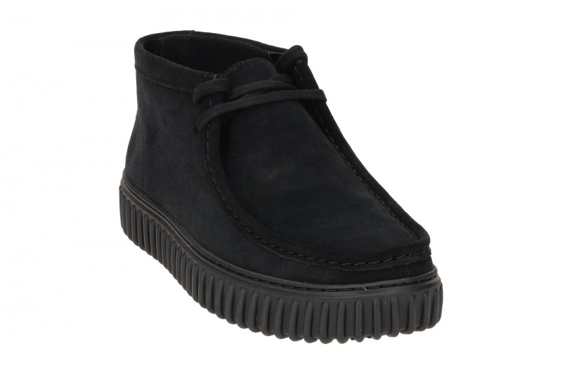 Clarks Torhill Hi Schuhe schwarz Velour 26173664
