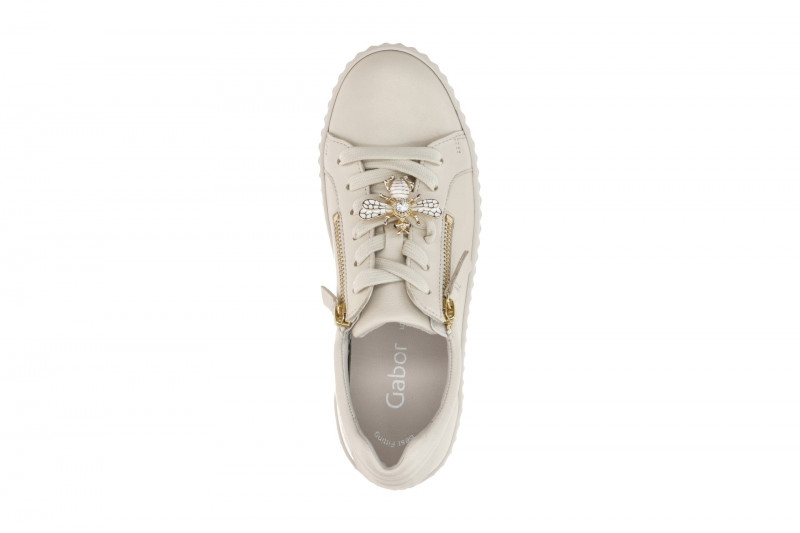 Gabor Schuhe beige Plateau Sneakers Schmuckhummel 63.201.22