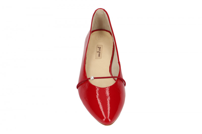 Paul Green Ballerinas Slipper rot Lack 2374
