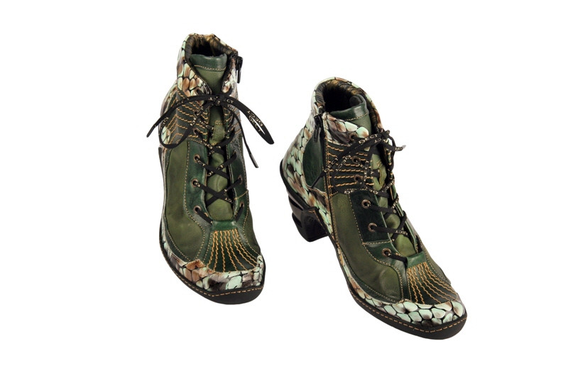 Eject Multy Stiefelette grün schwarz E-12660-V1