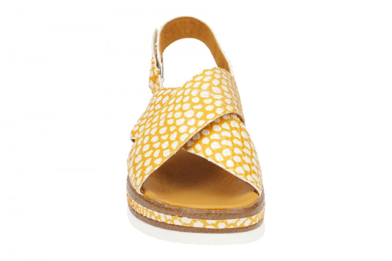 Think Zega Sandale gelb weiß effekt
