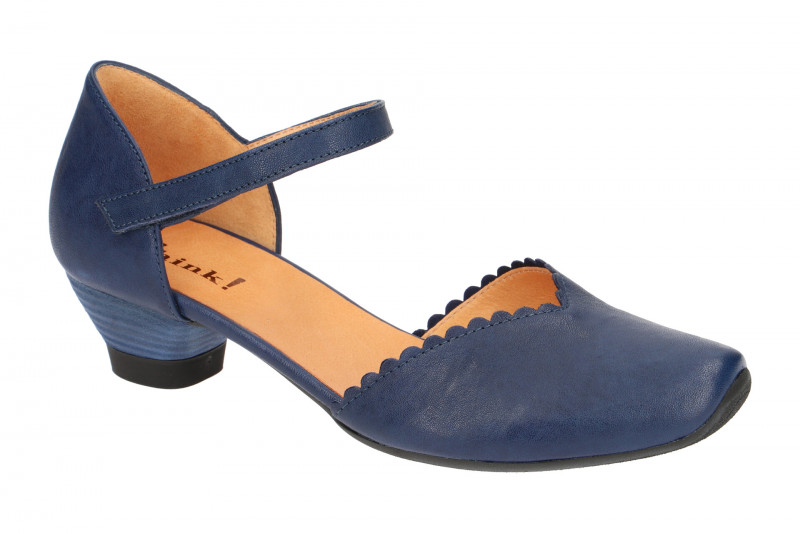 Think Aida Riemchen Pumps blau 4-84249-89
