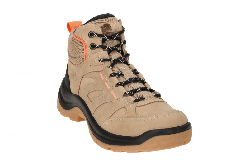 Ecco Offroad Schuhe Wander Stiefel beige wasserdicht 822413