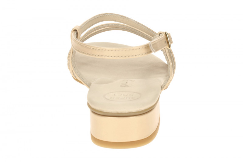 Paul Green Riemchen Sandalette beige Perlmutt 7621