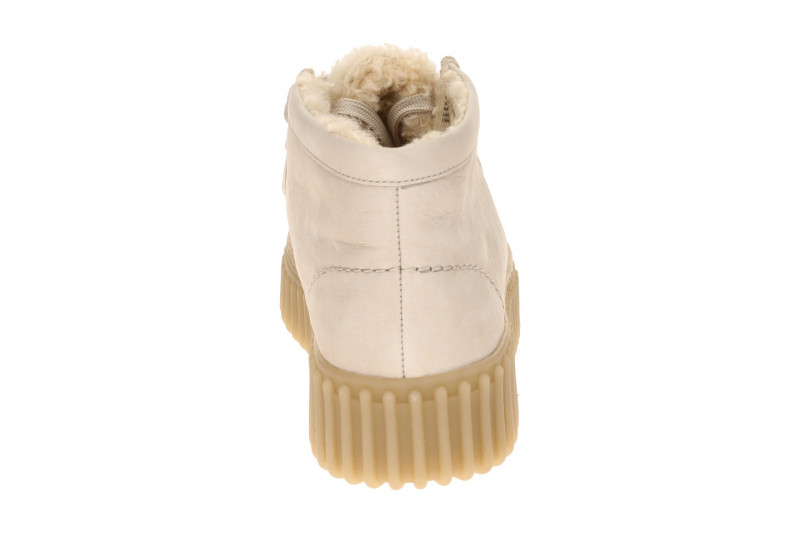 Clarks Torhill Moss Schuhe Mokassin beige Fell 26182914