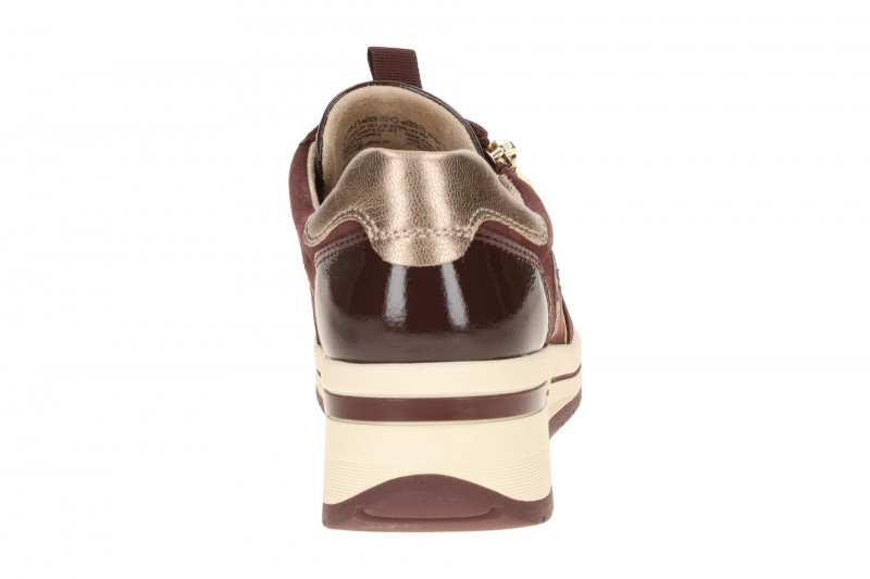 Caprice Schuhe rot bordo Leder Mix H-Weite 23300