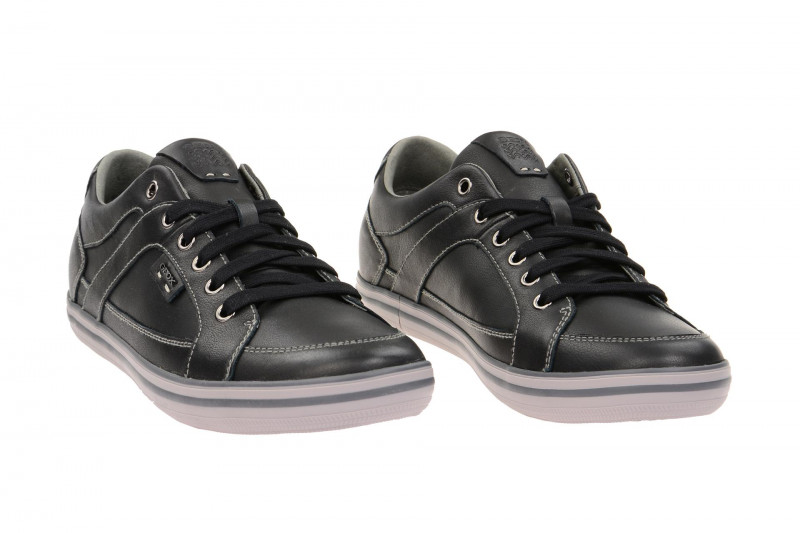 Geox Box Schuhe schwarz Leder U44R3D