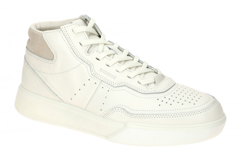 ecco Street Court Mid Sneaker weiß Herren Schuhe 539824