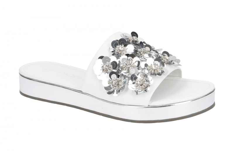 K&amp;S Neo Pantolette weiß silber 71-25460-327