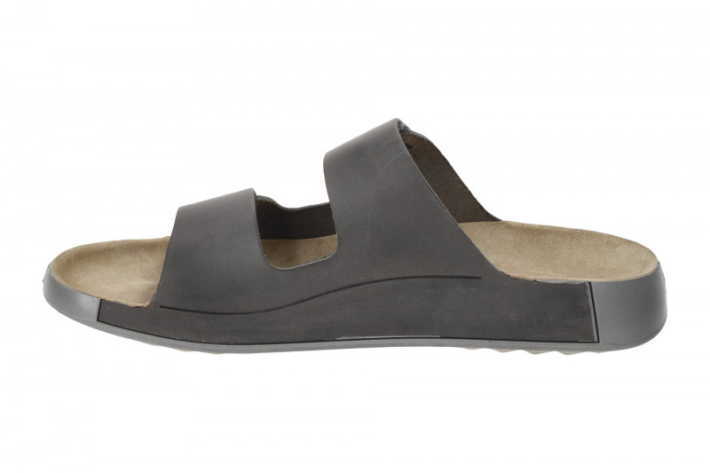 Ecco Cozmo Herren Pantolette grau steel Klett 500904