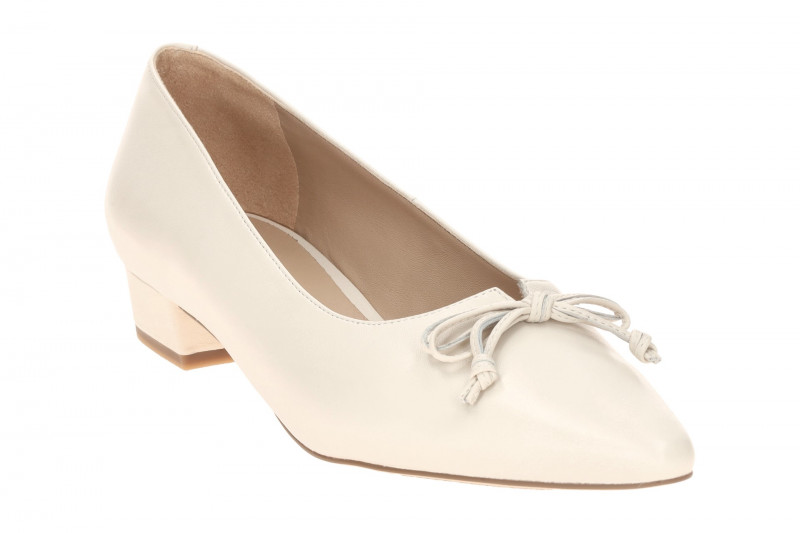 Peter Kaiser Pumps weiß offwhite Nappa Schleife 72241