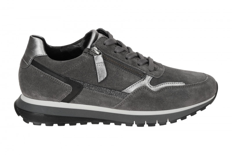 Gabor comfort Sneaker Schuhe grau silber H-Weite 76.378.40