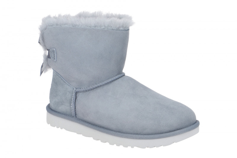 UGG Stiefel hellblau ash-fog Mini Bailey Bow II