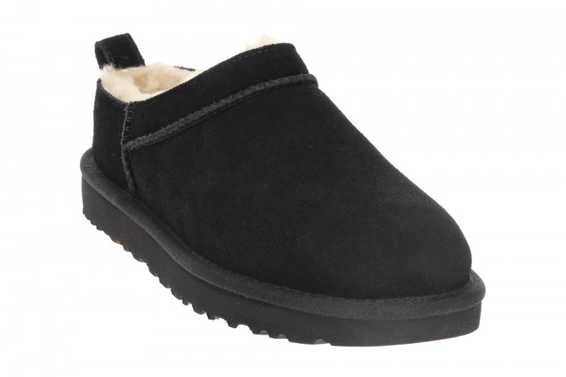 UGG Classic Micro Boots Slipper schwarz Warmfutter
