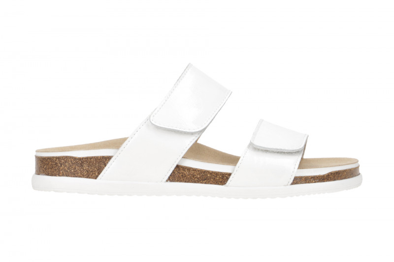 ara Sylt Pantolette weiß Lack 12-38104