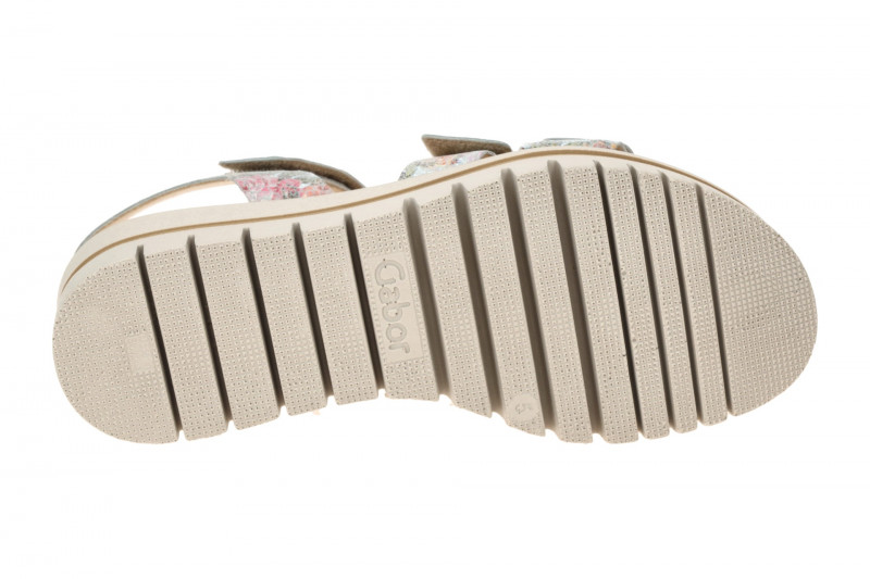 Gabor Plateau Sandalen weiß bunt 64.620.30