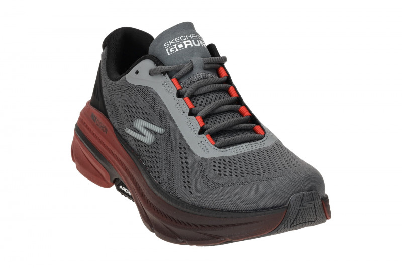 Skechers MAX CUSHIONING Schuhe grau rot Arch Fit 220581