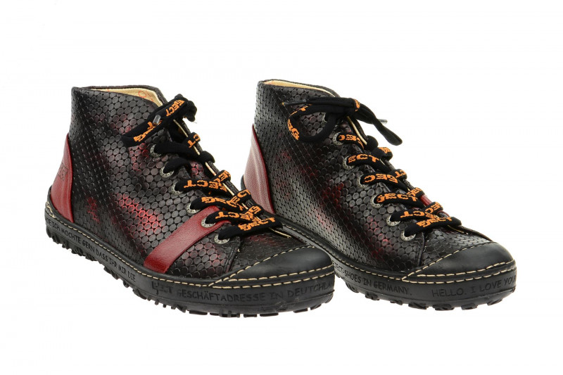 Eject Dass Schuhe schwarz rot Stiefelette Gr 38