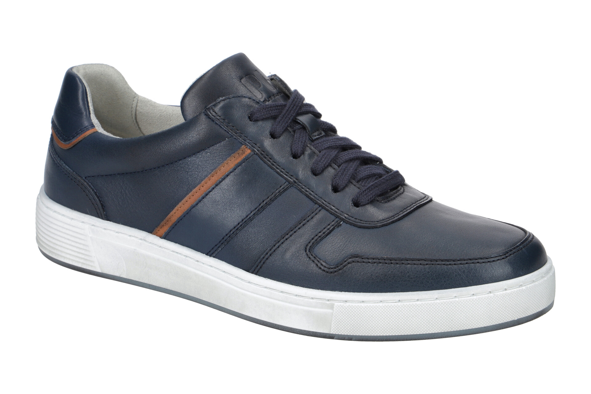 Pius Gabor Sneaker Basse Uomo Con Plantare Intercambiabile - Pelle Certificata LWG, Suola EVA, Comode E Leggere, Colore Blu Scuro