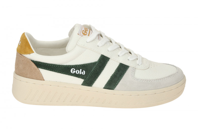 Gola Grandslam Trident Schuhe Sneakers weiß dunkelgrün CLA415