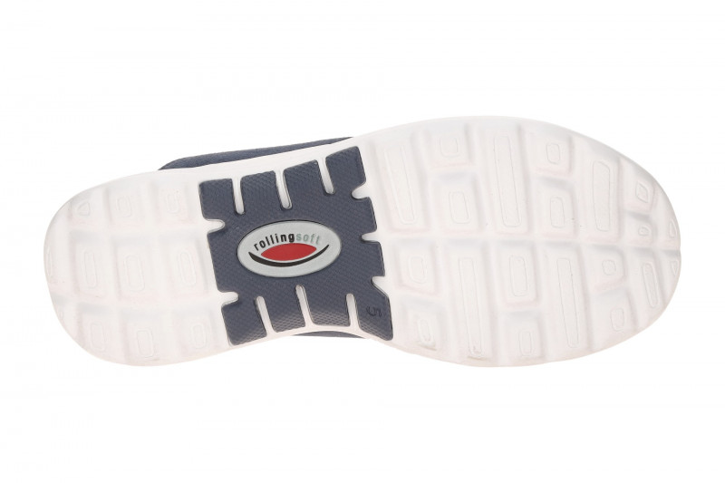 Gabor RollingSoft Pantolette blau marine Velour 86.812.46