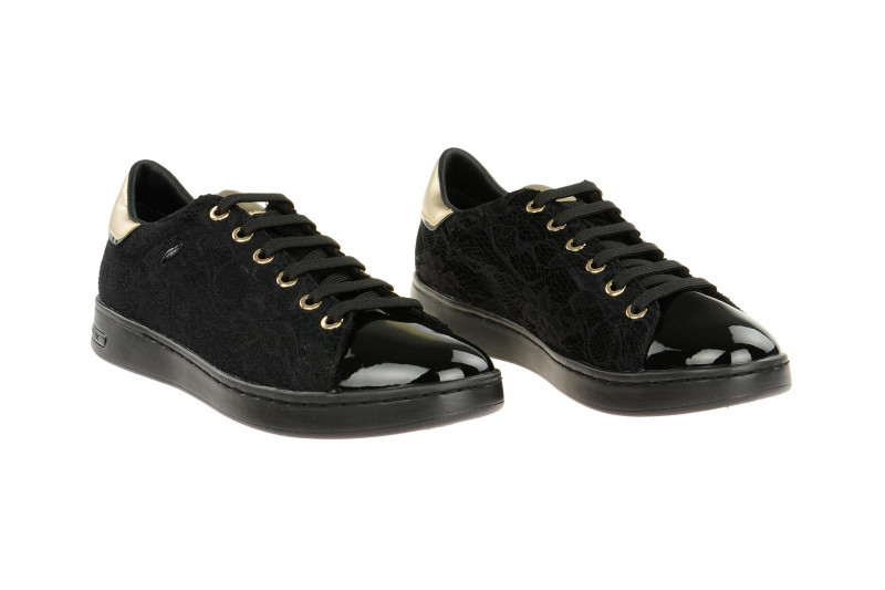 Geox Respira Jaysen A Damen Sneaker in schwarz gold
