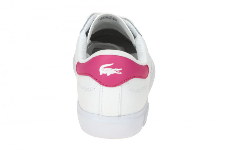 Lacoste Powercourt Schuhe Sneakers weiß pink Damen 0086