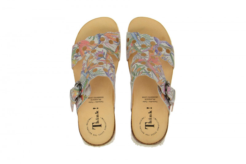 Think Mizzi Pantolette weiß Effekt Hippie 0-80362-97