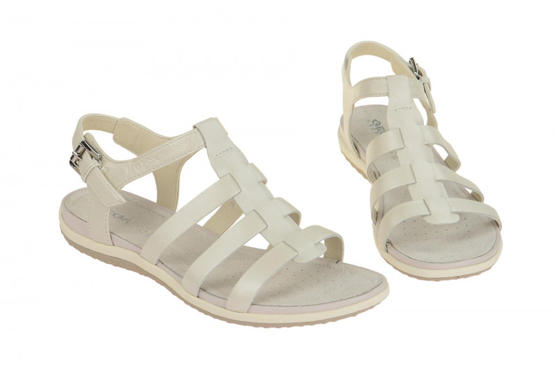 Geox Sandale Vega weiß metallic D72R6A