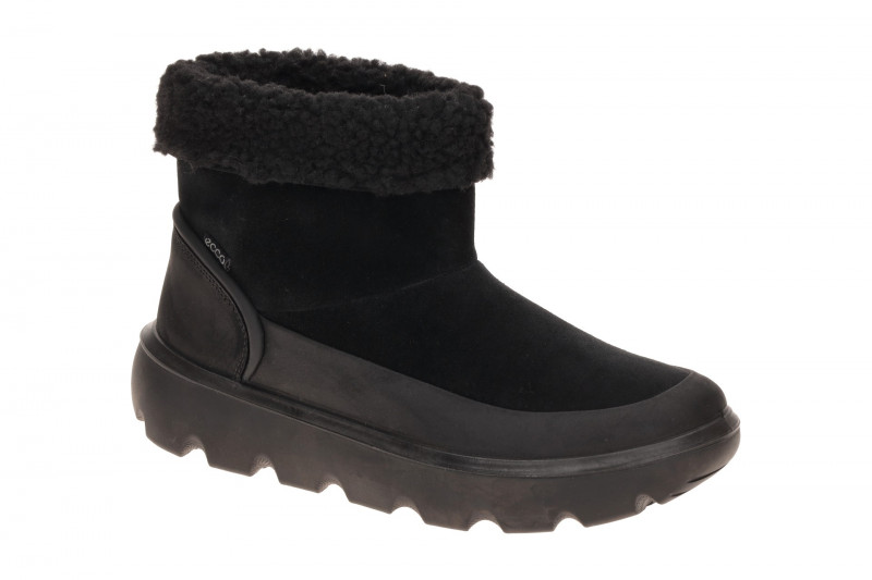 ecco Glacia Winter Schlupf Stiefelette schwarz Wasserdicht 243313