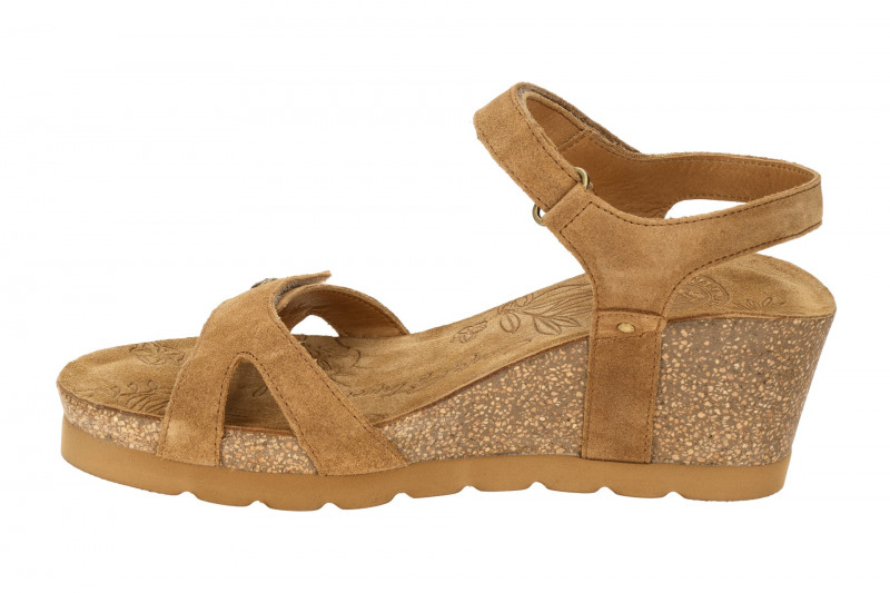 Panama Jack Julia B74 Keil Sandale braun Velour