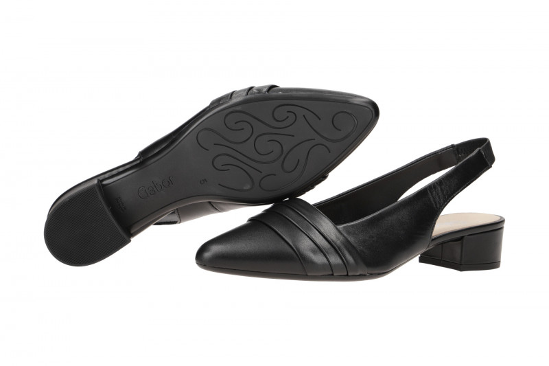Gabor Sling Pumps schwarz Glattleder 21.521.27