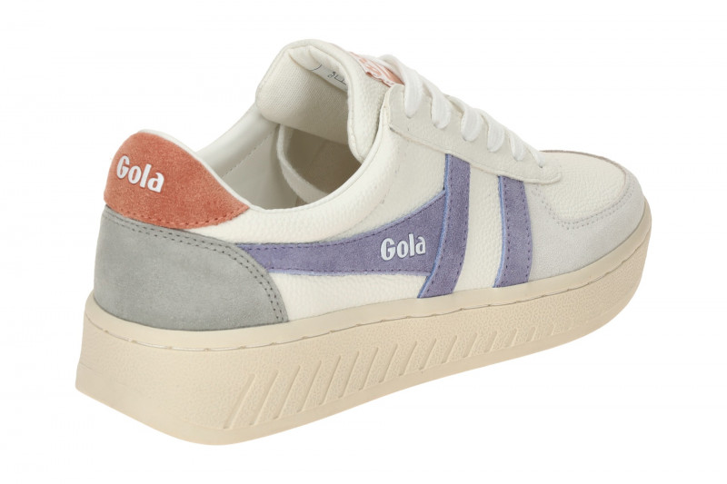 Gola Grandslam Trident Schuhe Sneakers weiß violett CLA415