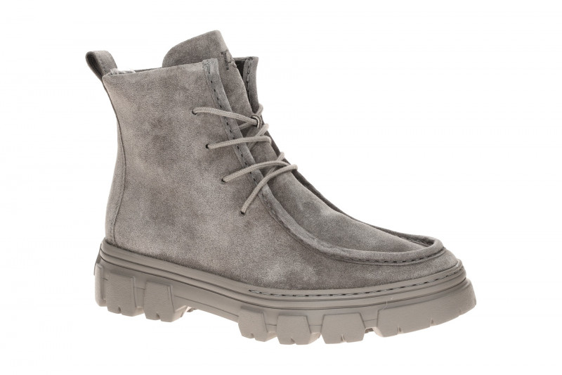 Paul Green Stiefel Boots grau Velour Mokassin 5499