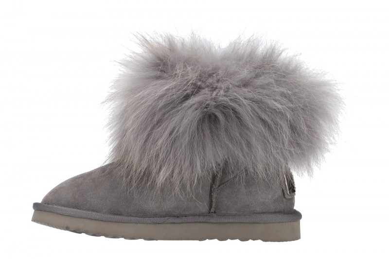 Oog Stiefel grau Lammfell Boots