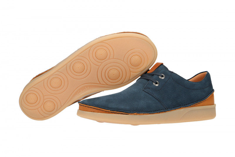 Clarks Oakland Schuhe blau Nubuck