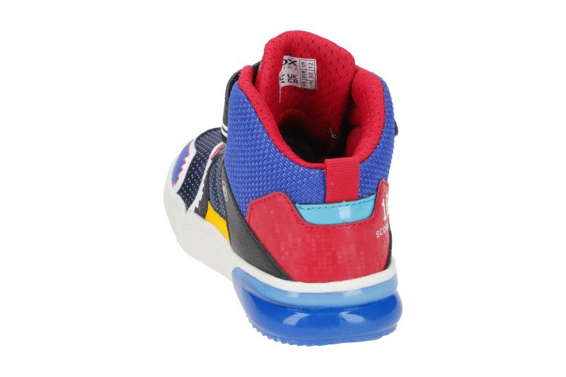 Geox Grayjay Kinder Schuhe blau rot Basketball J269YB