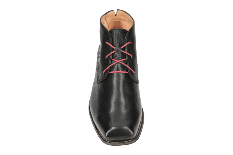 Think Guru Herren Stiefelette schwarz rot