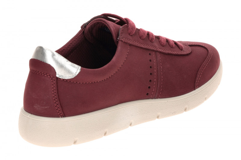 Ecco Bella 2 Schuhe Sneaker rot silber Nubuck 239363