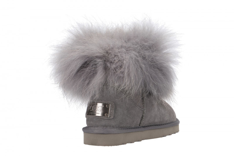 Oog Stiefel grau Lammfell Boots