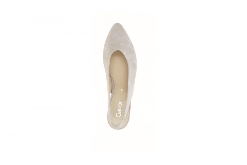 Gabor Sling Pumps beige Velour Glitzer 41.520.62