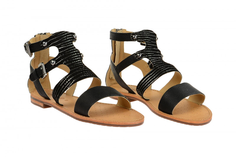 Geox Sozy Sandale schwarz silber D722CG