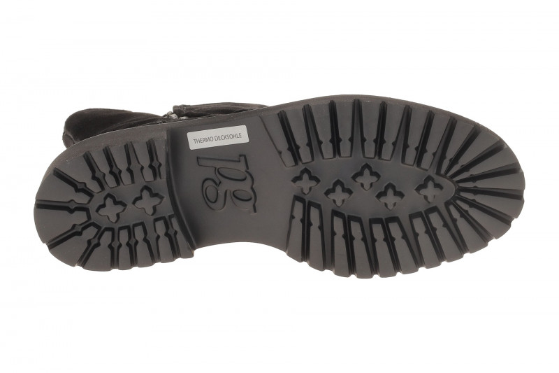Paul Green Stiefelette schwarz Velour Warmfutter 8282-000