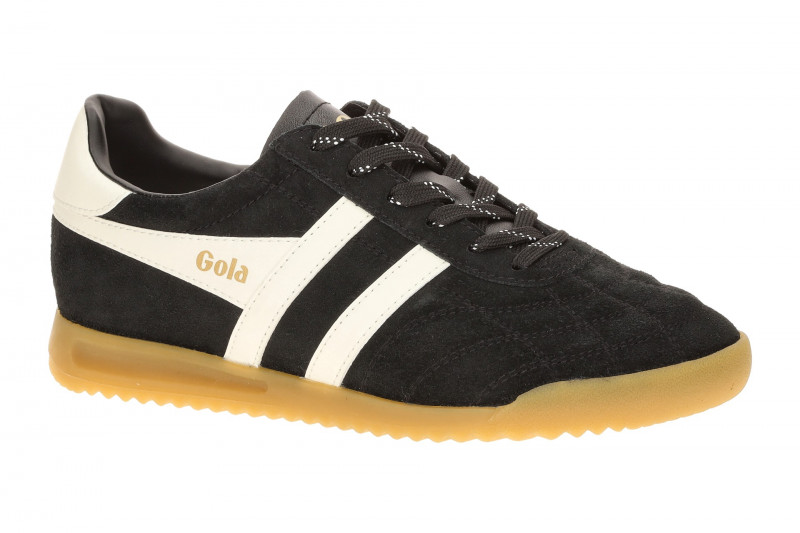 Gola Stadium Schuhe Sneaker schwarz Damen Velour CLB808