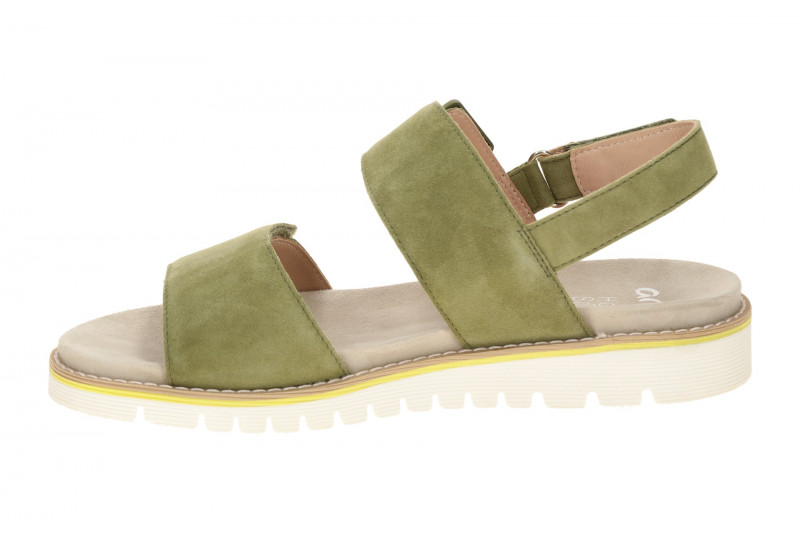 ara Kent Sandale grün Velour Klett 12-28134